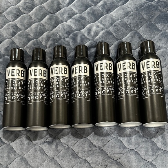 7 Cans NEW Verb Ghost Flexible Hairspray - Picture 1 of 4